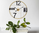 60cm SUPER SILENT Minimalist Modern To Classic Wall Clock, Quiet Non-Ticking Quartz Movement for Living Room, Office, Kitchen, Bedroom