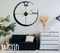 60cm SUPER SILENT Minimalist Modern To Classic Wall Clock, Quiet Non-Ticking Quartz Movement for Living Room, Office, Kitchen, Bedroom