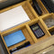 Set of 5 Pieces Bamboo Drawer Organiser Durable Storage Box Set Assorted Sizes