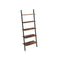 Ladder Shelf, Wall Rack Shelf Storage Shelving Unit 4 or 5 Tier Industrial Design Decorate Bookcase Living Room Kitchen Office Iron Stable Slanted Dark Brown