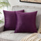 Pack of 2 Velvet Soft Square Throw Pillow Case Cushion Covers Luxury Pillowcases for Sofa Bedroom Livingroom 18x18 Inch 45x45cm