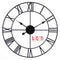 Super Silent Extra Large Roman Numerals Skeleton Wall Clock Big Giant Open Face Round, 60cm/40cm