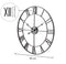 Super Silent Extra Large Roman Numerals Skeleton Wall Clock Big Giant Open Face Round, 60cm/40cm