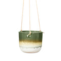 Premium Quality Mojave Glaze Green Hanging Planter