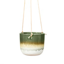 Premium Quality Mojave Glaze Green Hanging Planter