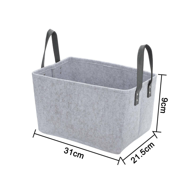 Shelf Box Organizer Laundry Bag Closet Toy Book Hamper Felt Storage Basket