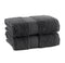 Grey Towels Set of 2 Hand Premium Turkish Cotton Towels