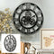 Large Wall Clock Outdoor Garden Big Roman Numerals Giant Open Face Metal 40cm or 60cm