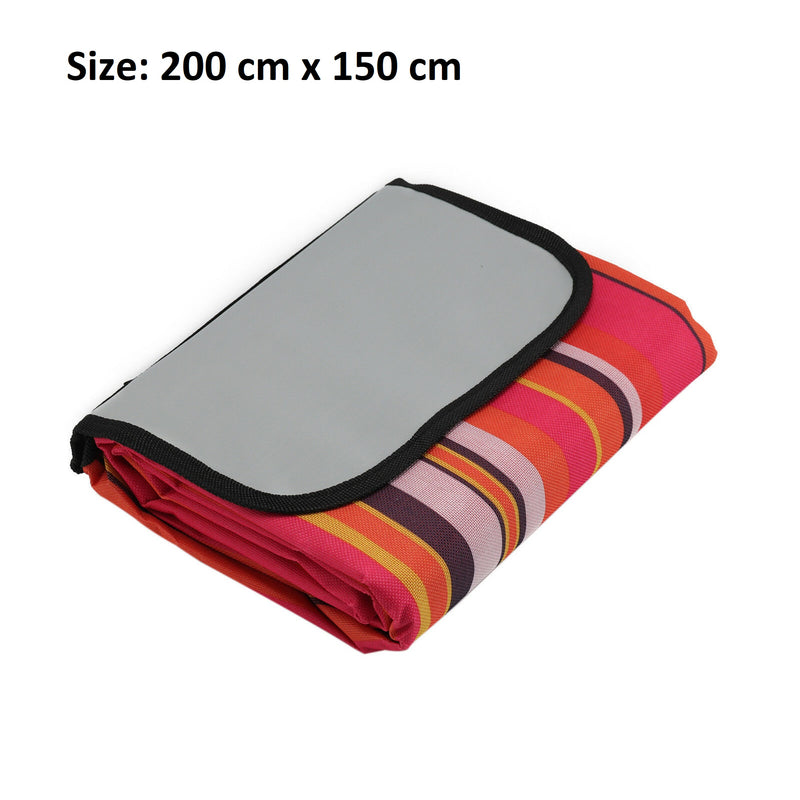 Outdoor Picnic Blanket Rug Waterproof Backing Camping Festival Mat