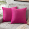 Pack of 2 Velvet Soft Square Throw Pillow Case Cushion Covers Luxury Pillowcases for Sofa Bedroom Livingroom 18x18 Inch 45x45cm