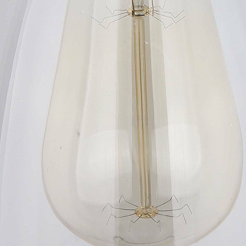 Modern Vintage Industrial Indoor Wall Light Fitting Polished Glass Lounge Lamp