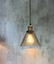 Industrial suspended Ceiling light fitting amber Glass Lamp shade pendant lights