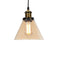 Industrial suspended Ceiling light fitting amber Glass Lamp shade pendant lights