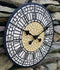 30cm Garden Wall Clock Big Ben Roman Numeral Face Home Patio Indoor Outdoor