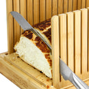 Bamboo Bread Slicer Loaf Cutting Guide Board Adjustable & Foldable