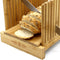 Bamboo Bread Slicer Loaf Cutting Guide Board Adjustable & Foldable