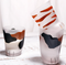 Handmade Cute Cat Paw Cup Matte Glass Mug Children Milk Coffee Drink bottle Foot Cup 300ml, Perfect Gift for Cat Person