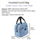 THEYIN Insulated Lunch Bag for Women Men Children Girls Water Resistant Thermal Leak Proof Tote Cooler Bag Box for Work Picnic Travel Beach