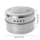 12 Pcs Stainless Steel Magnetic Spice Jar Spice Storage Container Spice Jar Set Pepper Flavoring Spray Tool Kitchen Accessories