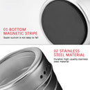 12 Pcs Stainless Steel Magnetic Spice Jar Spice Storage Container Spice Jar Set Pepper Flavoring Spray Tool Kitchen Accessories