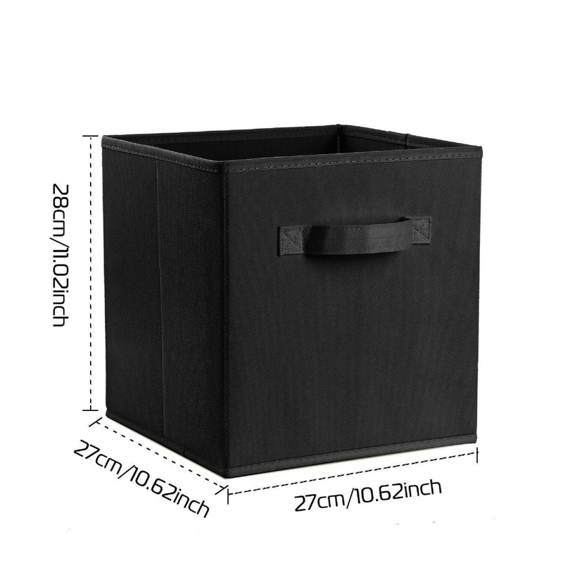 4x Clothes Organizer Foldable Storage Collapsible Folding Box Fabric Cube for Living room, Bedroom, Store room, Playroom, Kids Room