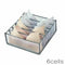 Underwear Storage Boxes 3 Underwear Dividers for Drawers Organizer Foldable Closet Storage Compartment Box for Clothes Socks Underwear, Grey