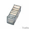 Underwear Storage Boxes 3 Underwear Dividers for Drawers Organizer Foldable Closet Storage Compartment Box for Clothes Socks Underwear, Grey