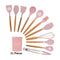 Silicone Kitchen Utensils Set Spoon Kitchenware Cooking Wooden Handle Spatula