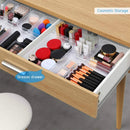 Set of 12 Desk Drawer Organizer Trays Clear Plastic Storage Boxes Make-Up Organiser or for Office