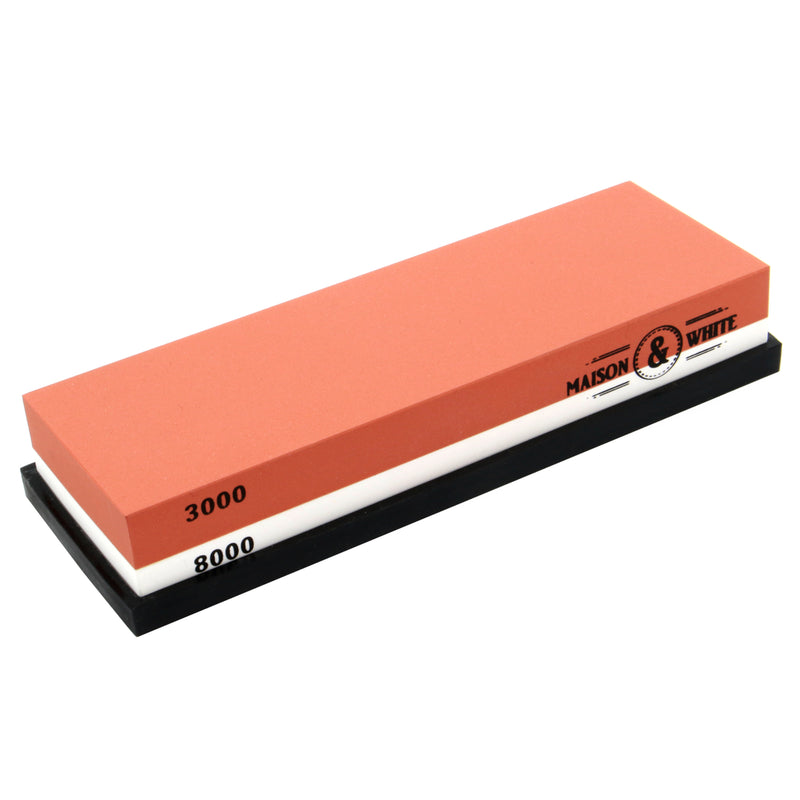 Whetstone, Knife Sharpening Stone 3000/8000 Grit Combination Waterstone